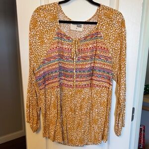 Savanna Jane Mustard Blouse